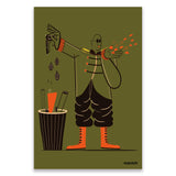 Postcard - Make Love Not War by Miguel Manich