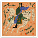 Syrian rider with her spotted Arabian mare