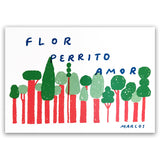 Flor Perrito Amor - Postcard #1
