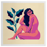 Girl and plant