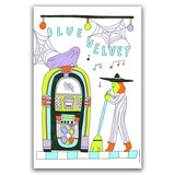 Jukebox POSTCARD by Naida Mazzenga