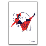 Jukebox POSTCARD by Nuppita Pittman