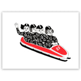 Un Dois Três Já - Bobsleigh Print