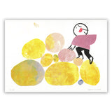 Climbing a Mountain - Riso Print