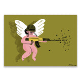 Postcard - Make Love Not War by Matilde Horta