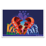 Postcard - Make Love Not War by Maria Miguel Cardeiro