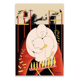 Postcard - Make Love Not War by Marinho