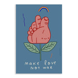 Postcard - Make Love Not War by Júlio Dolbeth