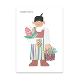 Vendedora de Flores - Postcard