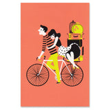 Couple on Bike Mini Print