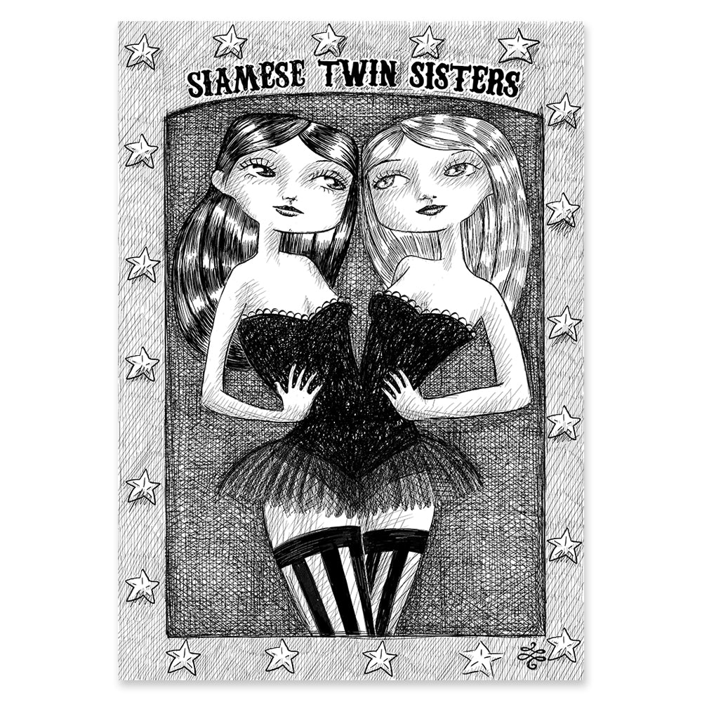 Freak Show Siamese Twin Sisters